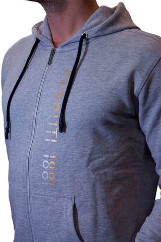 Sweat com capuz Cinzento mesclado