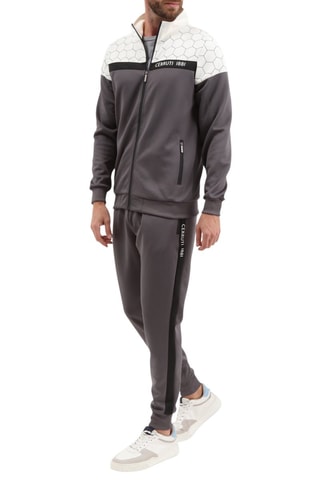 Casaco e calças de treino - Cinzento e branco