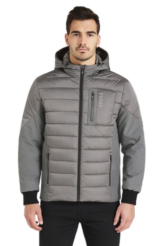 Blusão com capuz - Cinzento-claro - Ferre