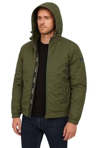 Corta-vento com capuz - Caqui - Ferre