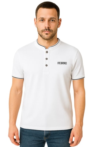 Polo - Branco e preto- Ferre