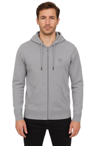 Casaco de malha com capuz - Cinzento - Bill Tornade