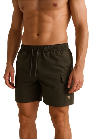 Calções de banho - Caqui - Bill Tornade