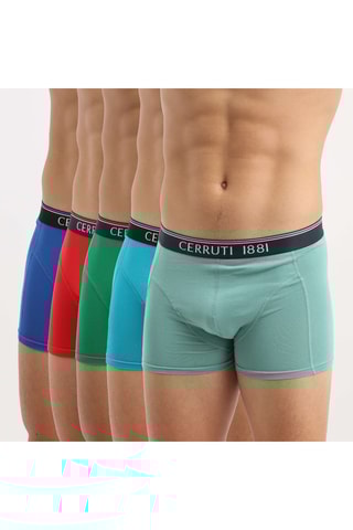 5 boxers - Vermelho e azul-real