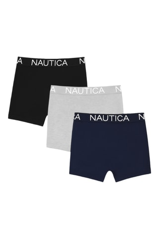 3 boxers - Preto e azul-marinho - Nautica