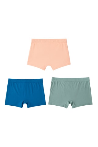 3 boxers - Laranja e verde-água - Nautica