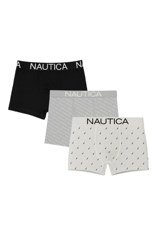 3 boxers - Preto e cinzento-claro - Nautica
