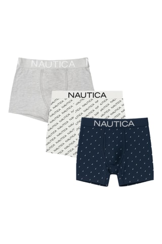 3 boxers - Cinzento-claro e branco - Nautica