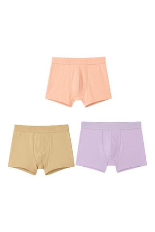 3 boxers - Bege e laranja - Nautica