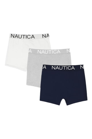 3 boxers - Cinzento e azul-marinho - Nautica