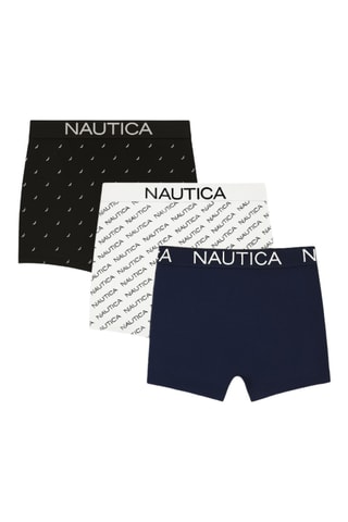 3 boxers - Azul-marinho e branco - Nautica