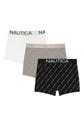 3 boxers - Cinzento e preto - Nautica
