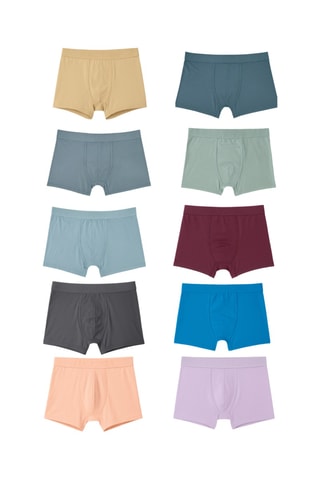 10 boxers - Violeta e bege - Nautica