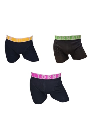 3 boxers - Preto e laranja - Bill Tornade