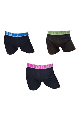 3 boxers - Preto e verde - Bill Tornade