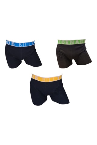 3 boxers - Preto e verde - Bill Tornade