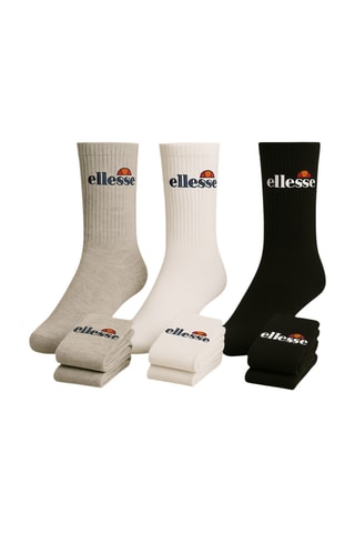 6 pares de meias - Cinzento claro e branco - Ellesse
