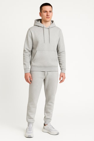 Sweat com capuz e calças de treino - Cinzento-claro mesclado - Bill Tornade