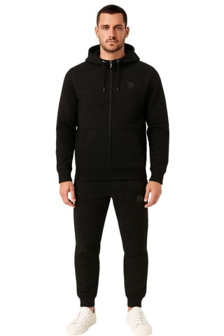 Sweat com capuz e calças de treino - Preto - Bill Tornade
