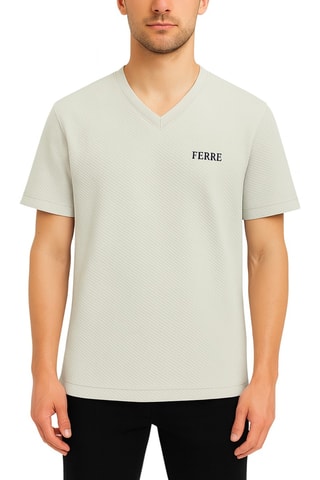 T-shirt oversize - Bege - Ferre