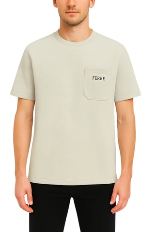 T-shirt oversize - Bege - Ferre