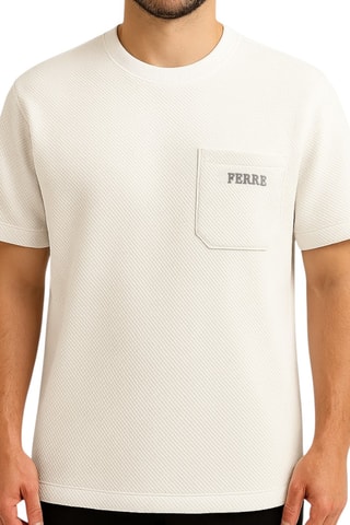 T-shirt oversize - Branco - Ferre