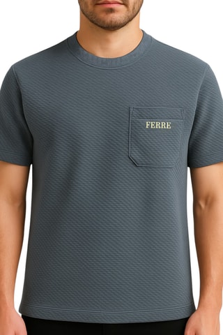 T-shirt oversize - Cinzento-escuro - Ferre