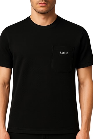 T-shirt oversize - Preto - Ferre