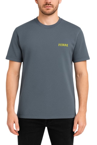 T-shirt oversize - Cinzento-escuro - Ferre