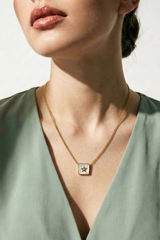 Collier - Doré et blanc