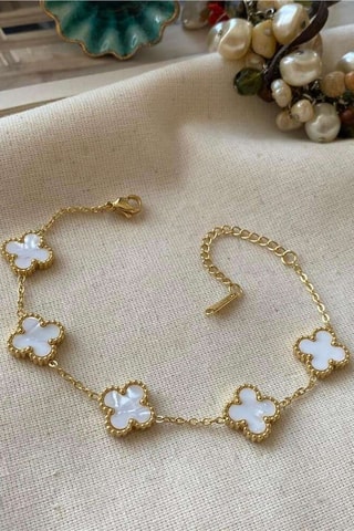 Bracelet - Doré et blanc