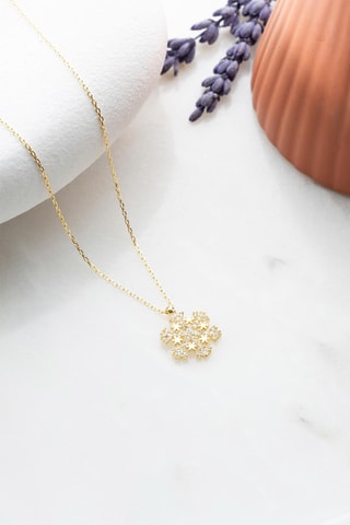 Collier - Doré et blanc