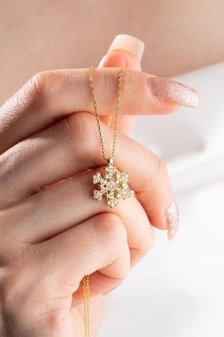 Collier - Doré et blanc