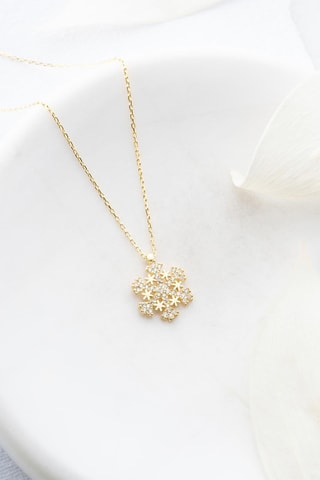 Collier - Doré et blanc