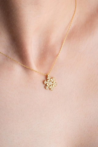 Collier - Doré et blanc