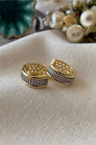 Créoles - Doré et blanc