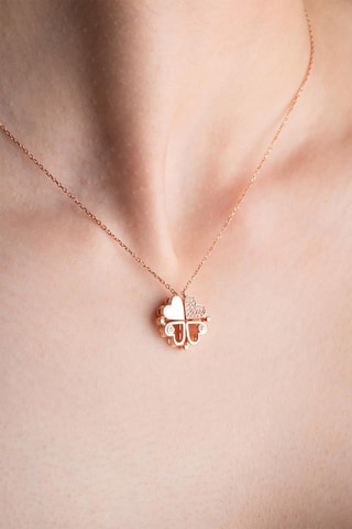 Collier - Doré et blanc