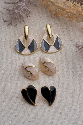 3 paires de puces - Doré