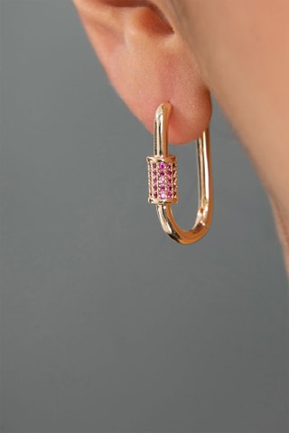 Orecchini a cerchio - Zirconi