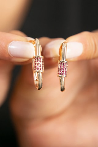 Orecchini a cerchio - Zirconi