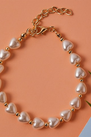 Bracelet - Doré et blanc