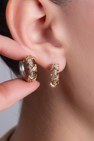 Créoles - Doré et argenté