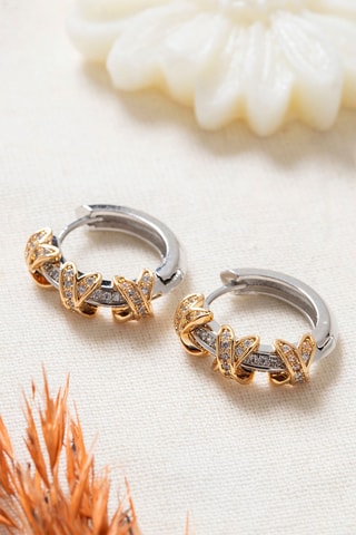 Créoles - Doré et argenté