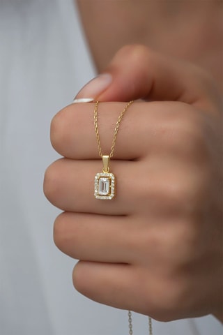 Collier - Doré et blanc