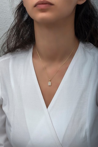 Collier - Doré et blanc