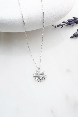 Collier - Argenté et blanc