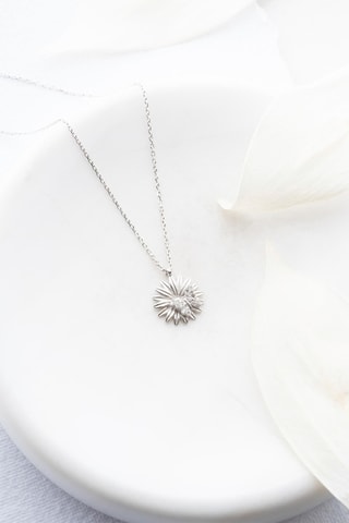 Collier - Argenté et blanc