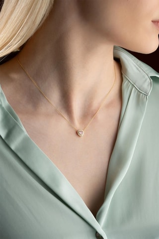 Collier - Doré et blanc