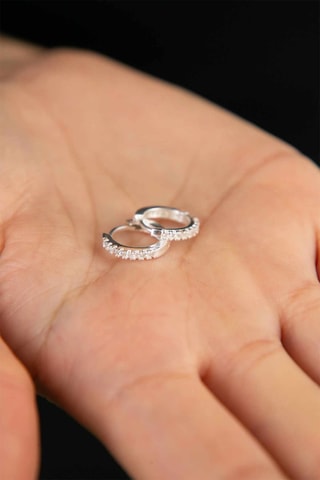 Orecchini a cerchio - Argentato