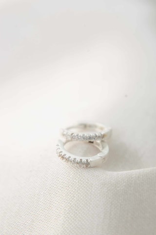 Orecchini a cerchio - Argentato